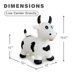 HotMax bouncy cow hopper front view perfect for imaginative farm adventures.