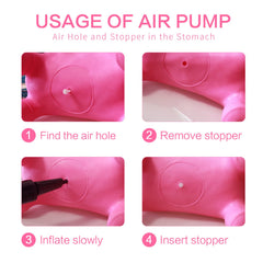 HotMax Unicorn Bouncy Horse pink easy-clean surface after play