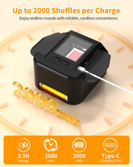 HOTOIQ Card Shuffler USB C charging ready for fast top ups