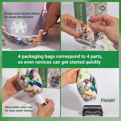 HOTPLACY 3D Puzzle Vase UV-printed finish resists moisture and fading
