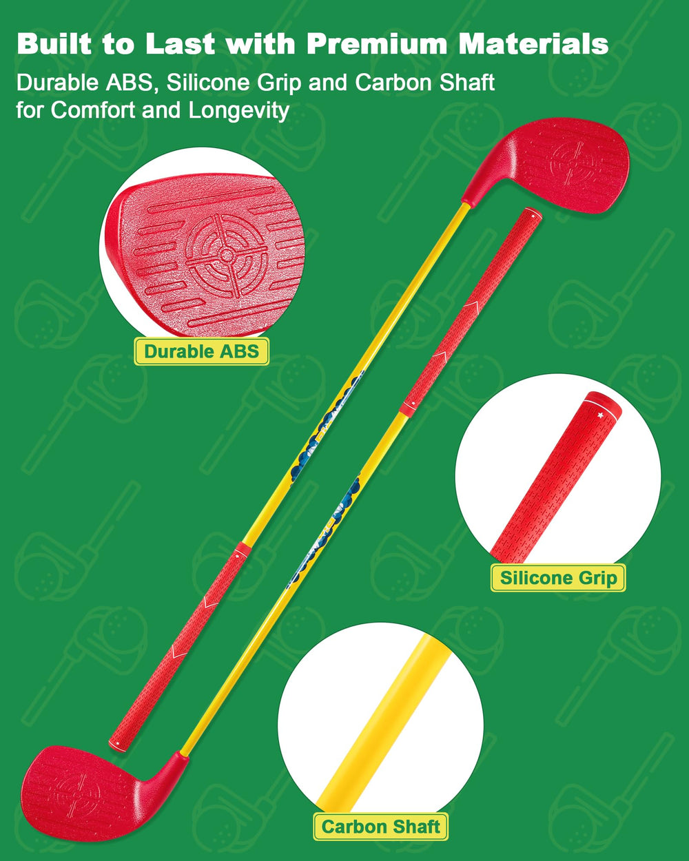 HOTWIND 2-pack adult golf clubs designed for family outdoor fun.