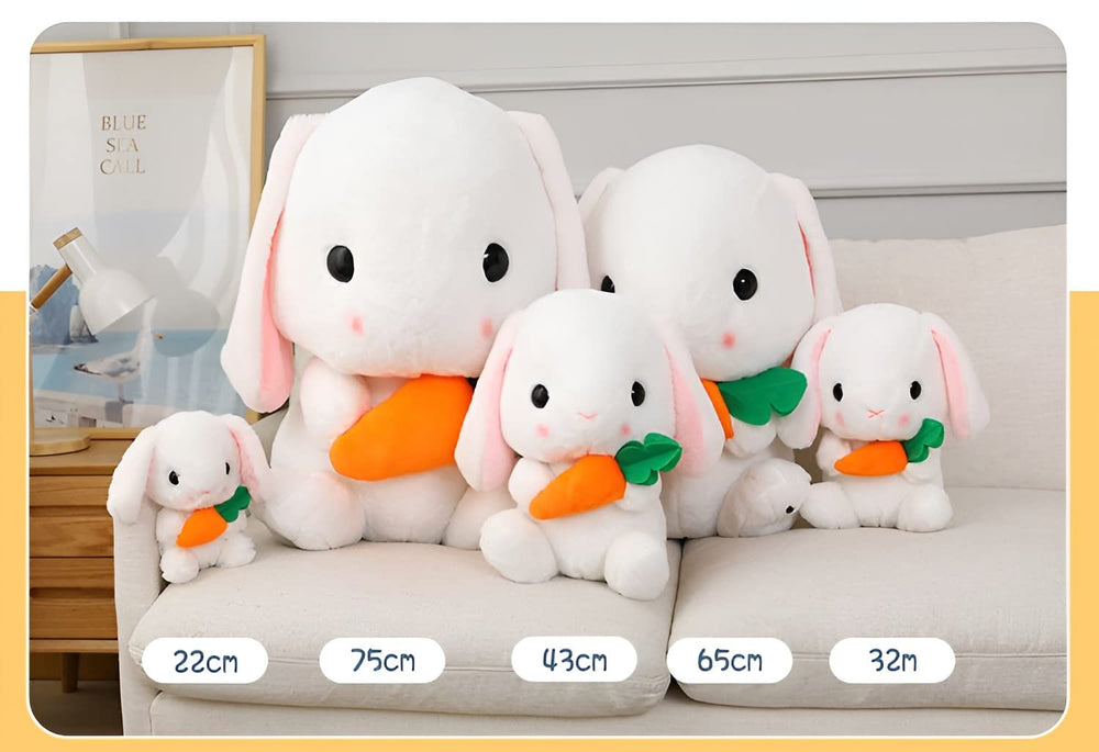 HOUPU bunny ash-white-cake 75cm, playful gift idea for celebrations.