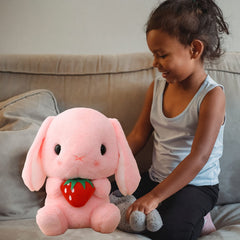 HOUPU bunny brown milk-bottle 43cm, eye-catching centerpiece and soft cuddle buddy.