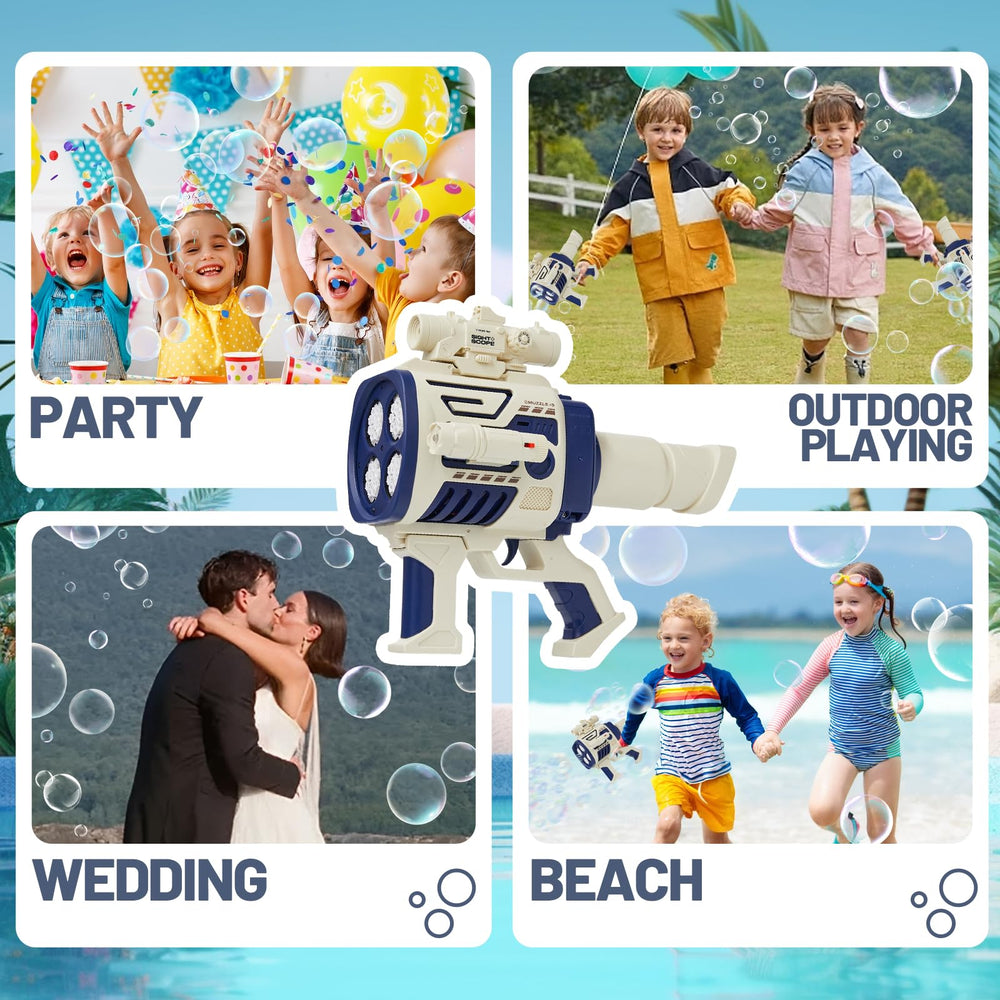 Houscly bubble machine gun ideal for kids outdoor play
