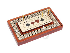 House of Cribbage Bloodwood Maple inlay highlights contrast and durability.