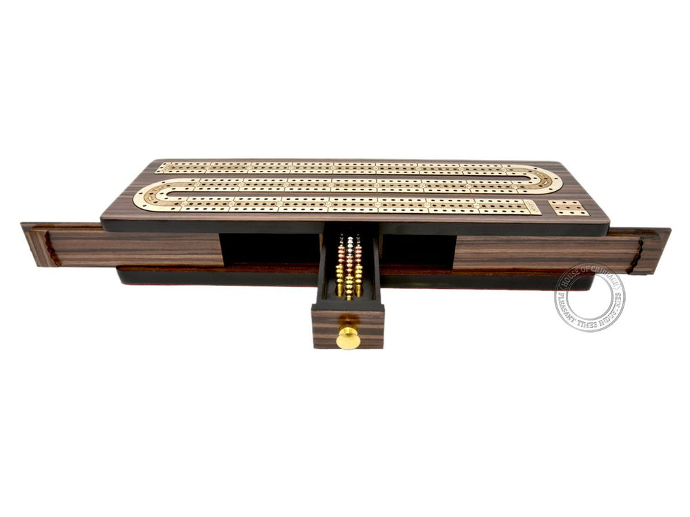 House of Cribbage board with 3 tracks for engaging games