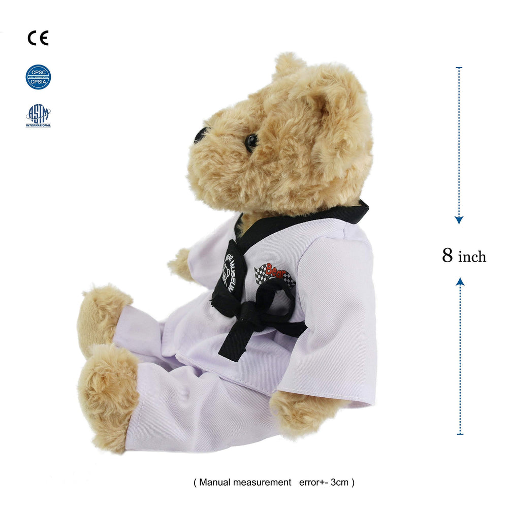 Houwsbaby karate teddy plush toy, ultra-soft fur for hugs during playtime.