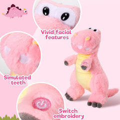 Houwsbaby LED Dino Night Light helps children relax at bedtime.