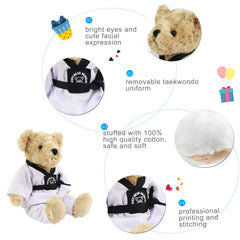 Houwsbaby taekwondo bear safe eco-friendly materials for kid-friendly play.