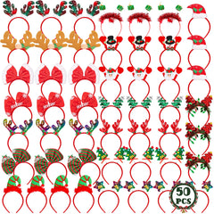 HOVACY Christmas headbands assortment on display for festive party looks.