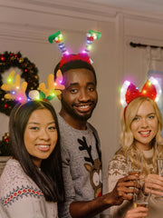HOVACY Christmas tree LED headband lights up holiday moments