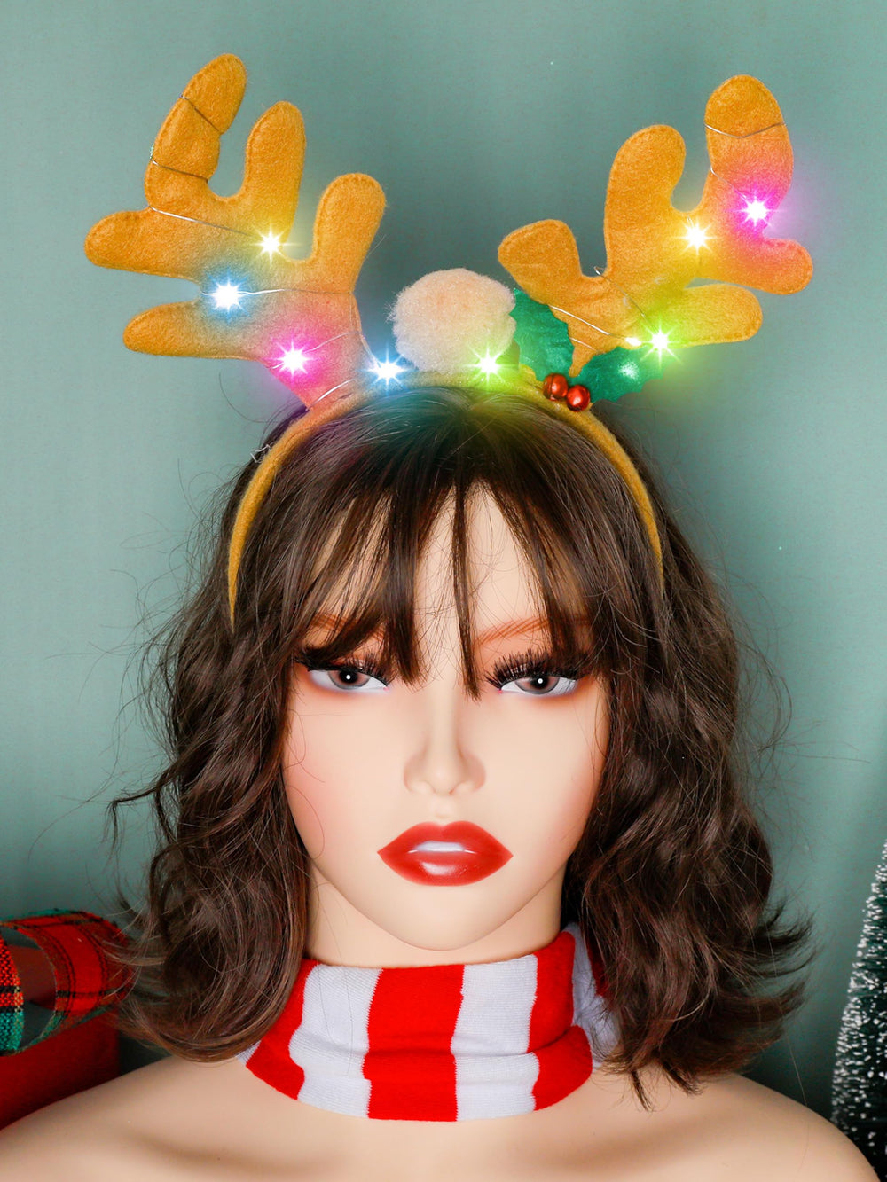 HOVACY reindeer antlers LED headband adds playful charm