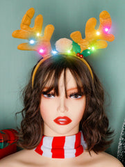 HOVACY reindeer antlers LED headband adds playful charm