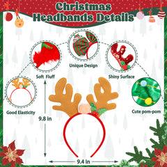 HOVACY Santa headband design adds playful charm to holiday outfits and parties.