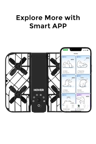 HOVERAir X1 app control enables real-time previews and quick sharing.