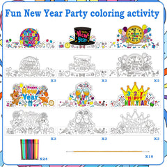 HOWAF 24 washable markers for vibrant New Year crafts