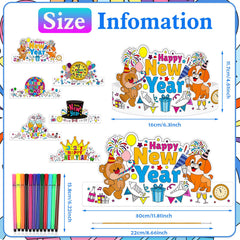 HOWAF Adjustable paper headbands ensure comfortable wear for kids