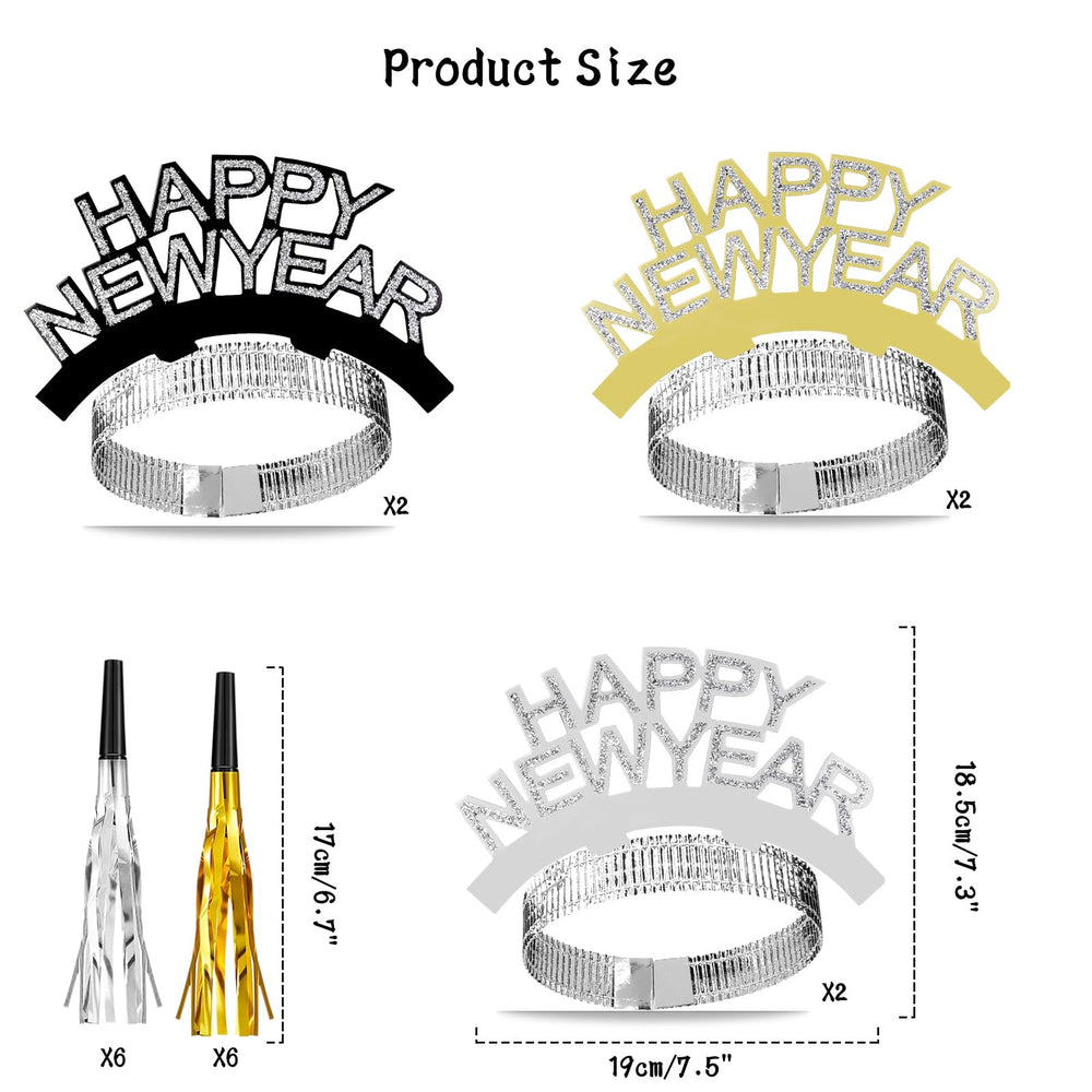 HOWAF New Year decor kit enhances 2026 party ambiance.
