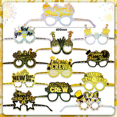 HOWAF new year party hats in black and gold spark festive selfies.