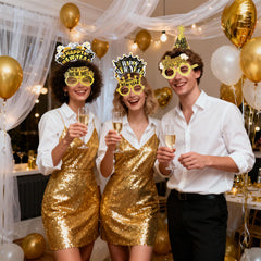 HOWAF party supplies collection coordinates for a stylish NYE setup