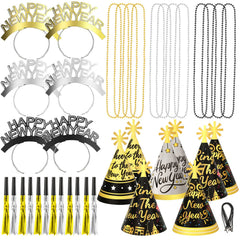 HOWAF NYE headbands in black, gold, silver for festive flair