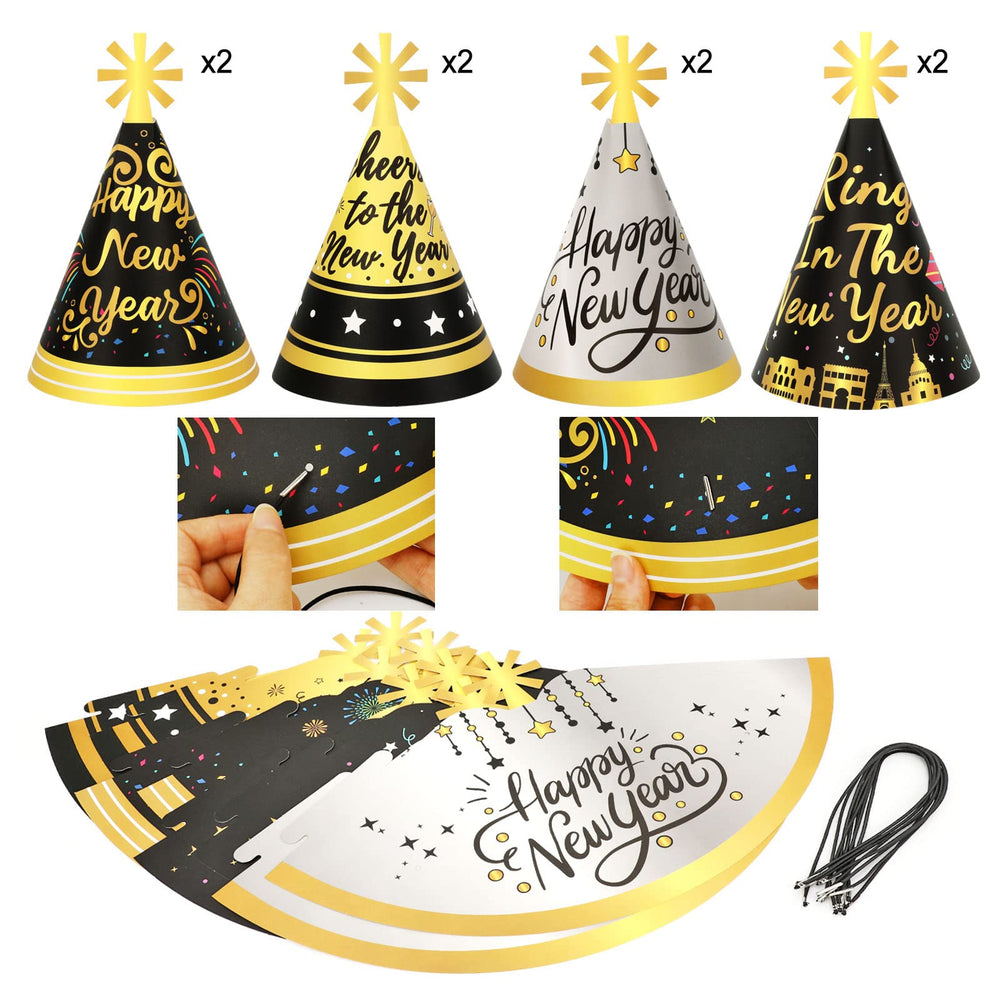 HOWAF NYE paper glasses with Cheers for fun photos