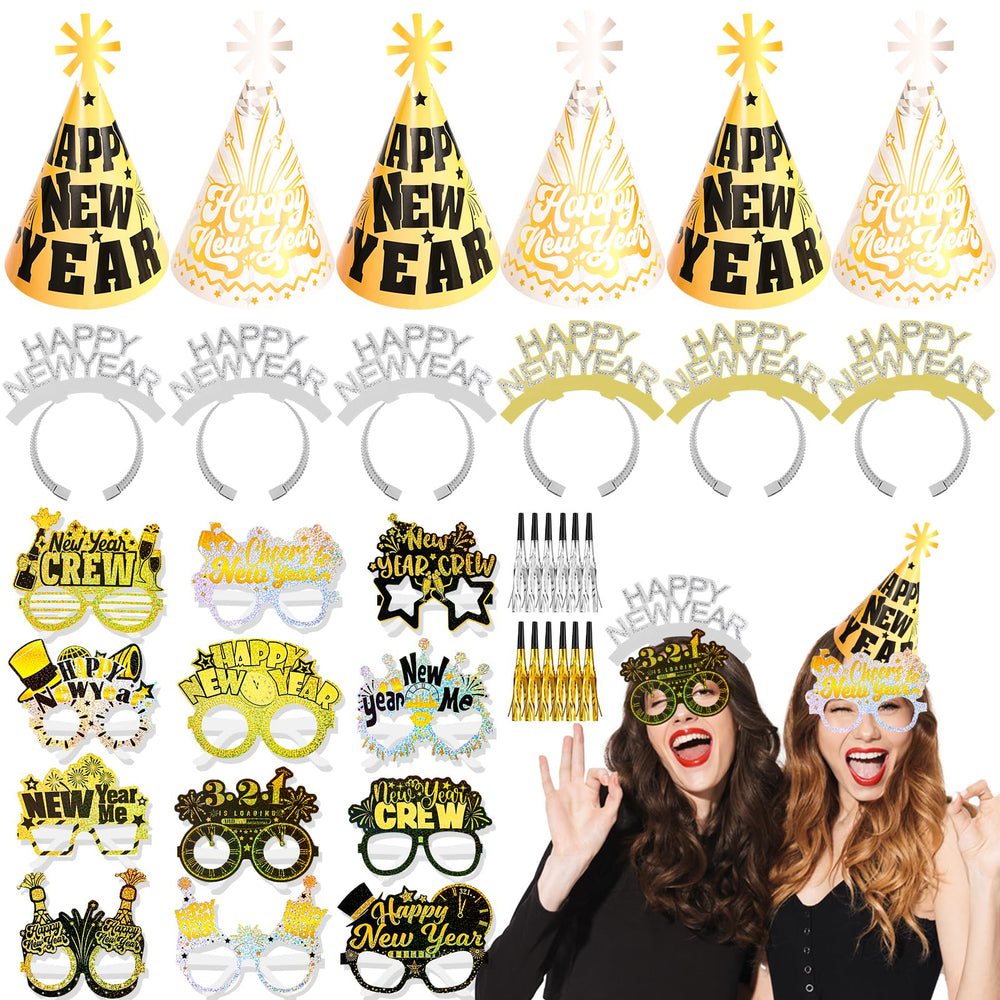 HOWAF NYE photo props help capture memorable moments with friends.