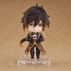 HOYOVERSE Zhongli Nendoroid Liyue Harbor motif on figure.
