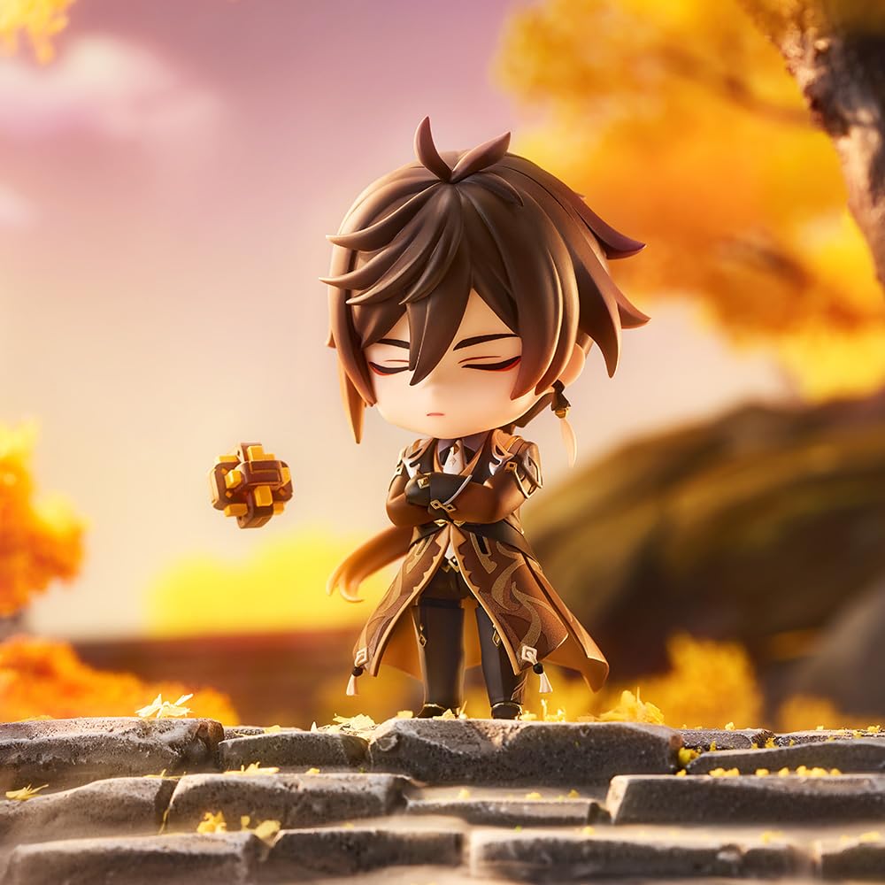 HOYOVERSE Zhongli Nendoroid stand ensures stable posing.