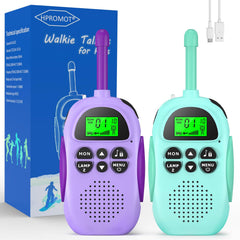 HPROMOT kids walkie talkies in charging dock ready for quick family adventures