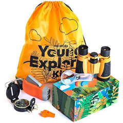HQ 4KIDS binoculars with carrying case, ideal for outdoor observation and family adventures.