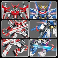 HSANHE 913-piece collection ready for action-packed construction.