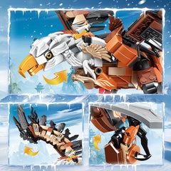 HSANHE detailed feather-wing textures on the eagle model