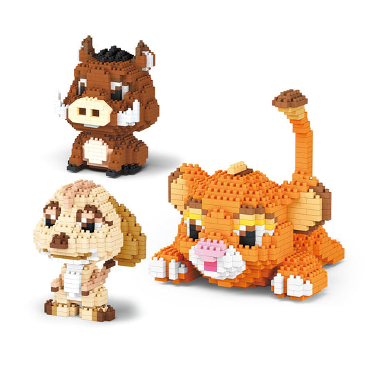 HSANHE Lion model brick set for desk display and gifting