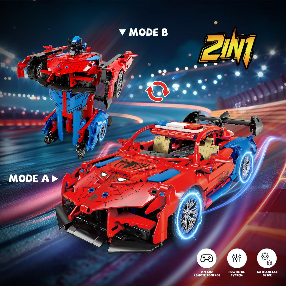 HSANHE robot mode transformation showcasing build versatility.