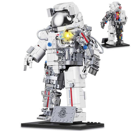 HSANHE space astronaut LED light illuminates the display shelf