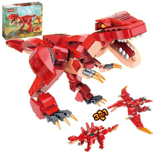 HSANHE STEM 3in1 T-Rex assembly — durable, safe blocks for imaginative play.