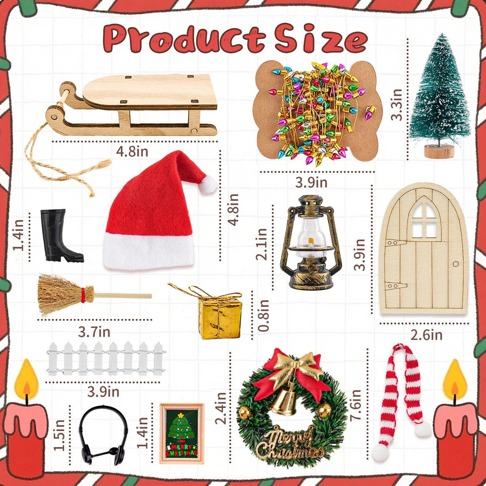 HSJH 8.5cm Christmas tree fits compact dollhouses.