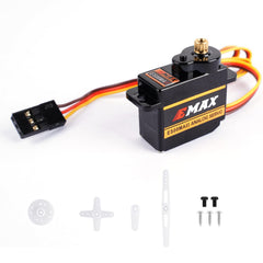 HTRC EMAX ES08MA II 12g servo side view showing compact profile
