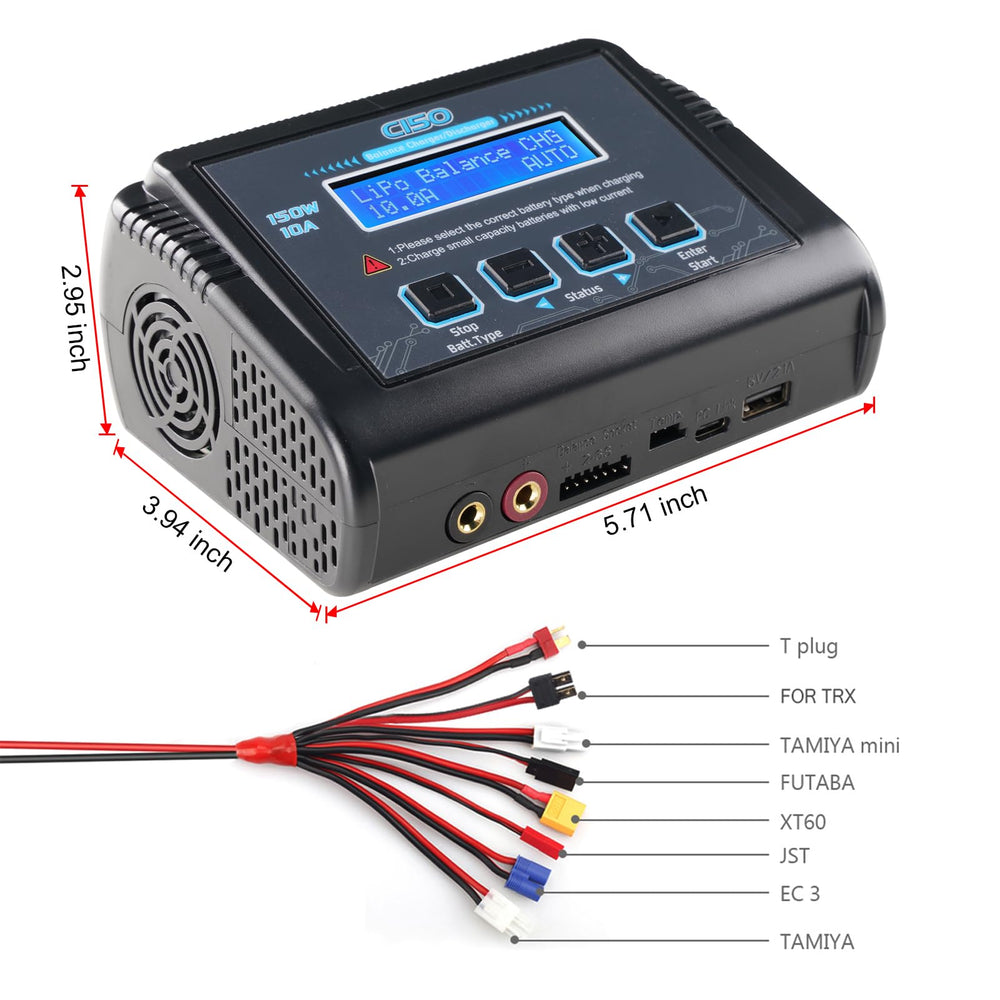 HTRC accessories kit provides multiple connectors for RC cars and drones