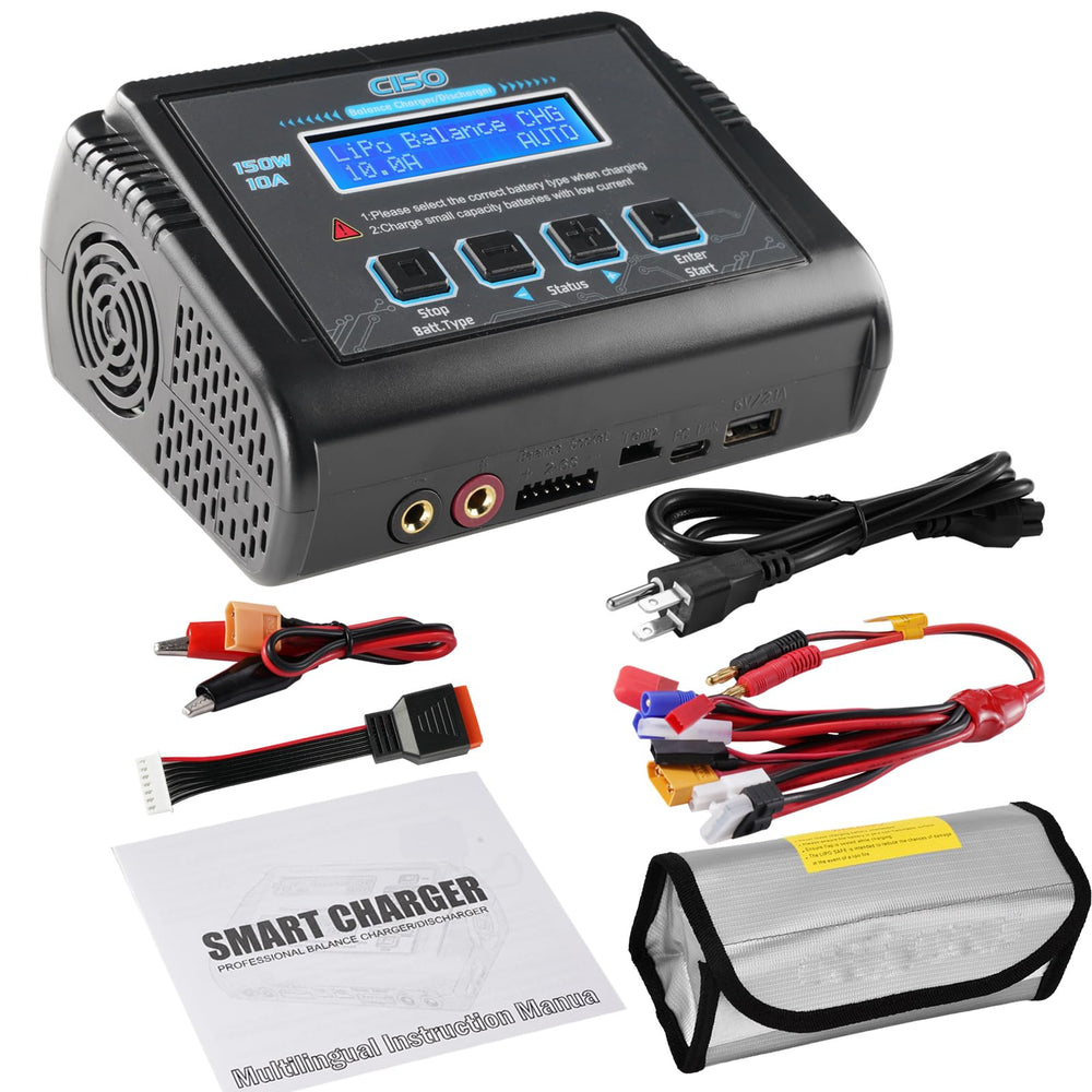 HTRC charger in use with an RC car demonstrates practical balance charging