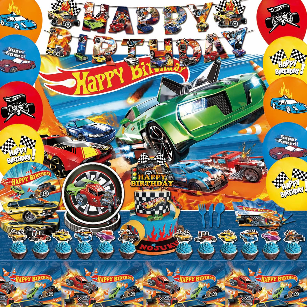 htwhvt hot car banner for birthday parties with bold colors and festive energy