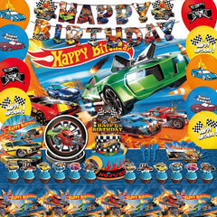 htwhvt hot car banner for birthday parties with bold colors and festive energy