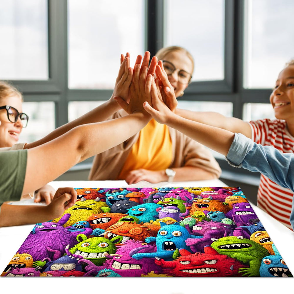 HUADADA 1000-piece puzzle poster included supports accurate placement