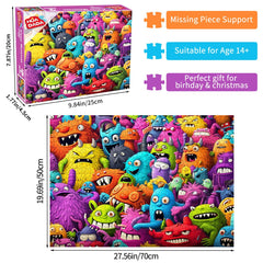 HUADADA 1000-piece puzzle recycled materials ensure durability and eco-friendly use