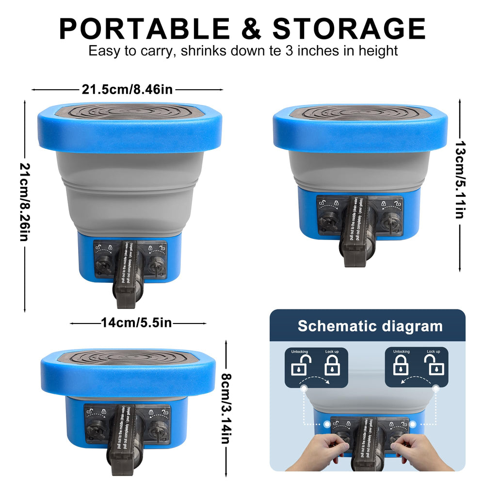 HUAFUNWIN Collapsible Gel Ball Bucket capacity 10000 beads keeps ammo ready