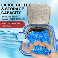 HUAFUNWIN Collapsible Gel Ball Bucket hydration process expands beads in 2–5 hours