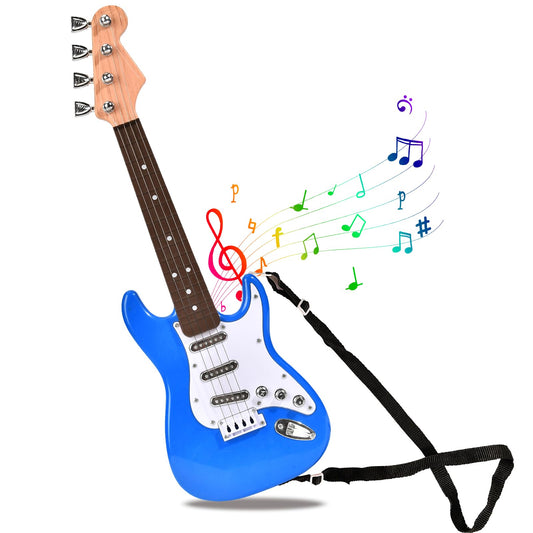 Huang Cheng Toys 16-inch mini guitar toy in action, inviting first musical exploration.