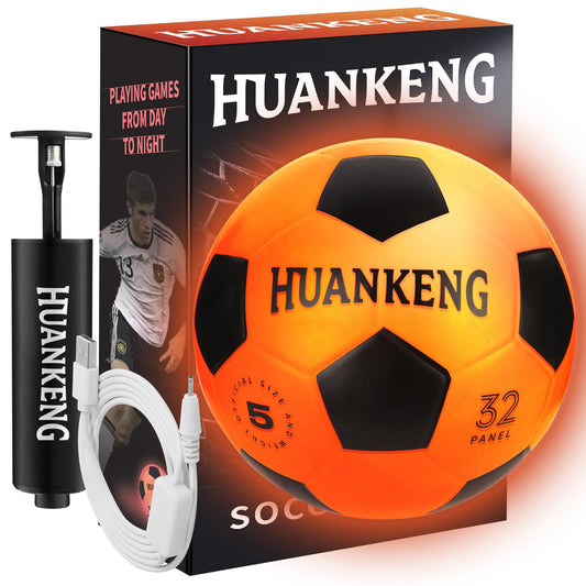 HuanKeng glow ball charge port: easy recharge for long night games.