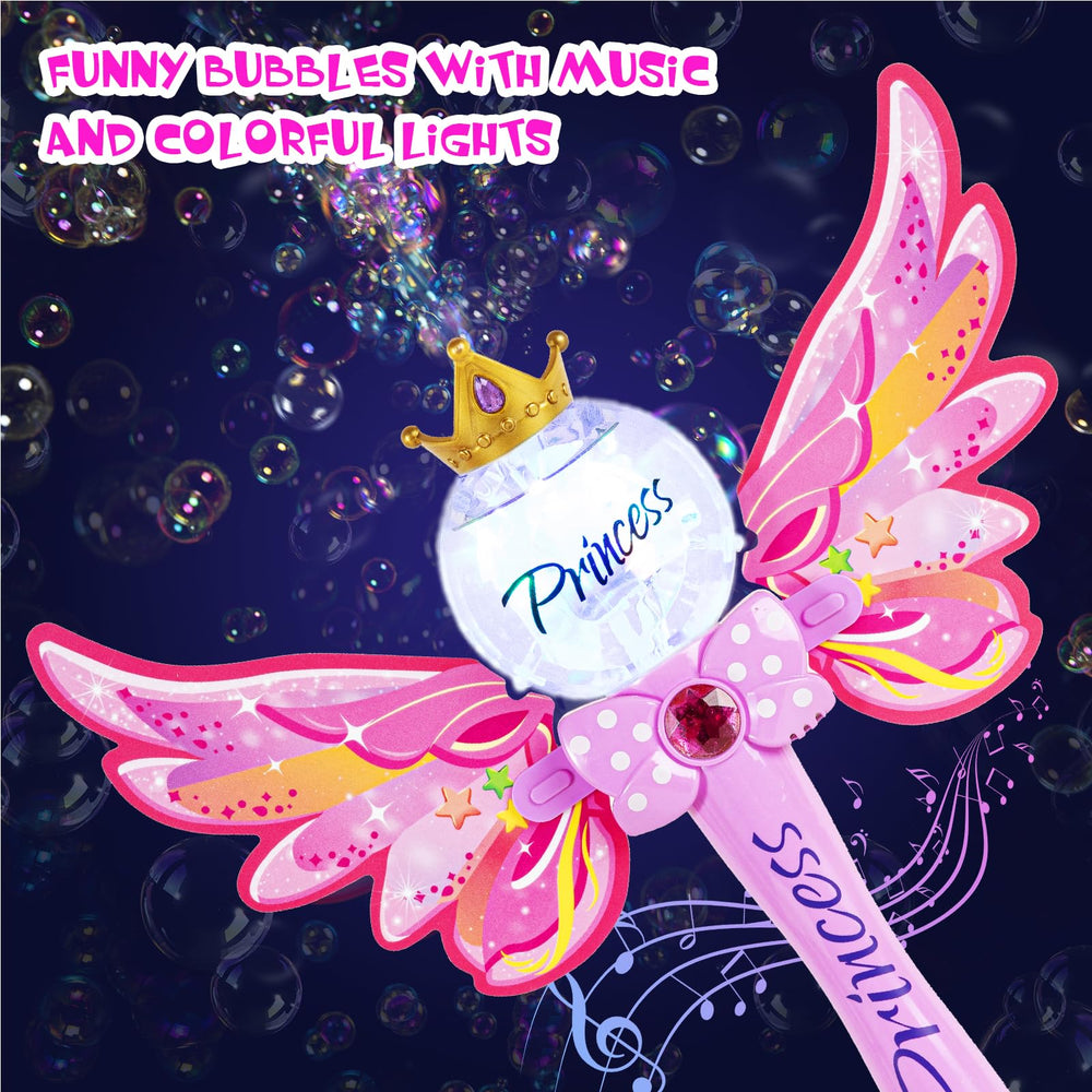 Hugeway Princess Bubble Wand color bursts brighten outdoor play